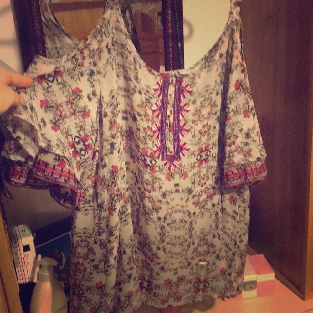 Open shoulder tank/ tunic